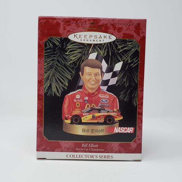 1999 Hallmark Bill Elliott Handcrafted Keepsake Holiday Christmas Ornament. - Picture 1 of 6